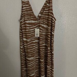 Target Brown and White Zebra Print Dress